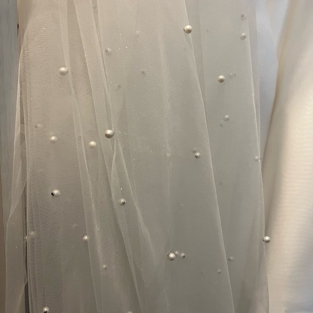 Tailoredbytulle Shimmery Pearl Cathedral Veil